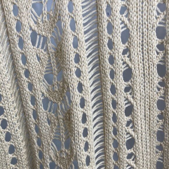 Women’s Crochet Knit Tunic Dress Size S Macrame Resort Vacation Coquette Boho - Picture 8 of 11